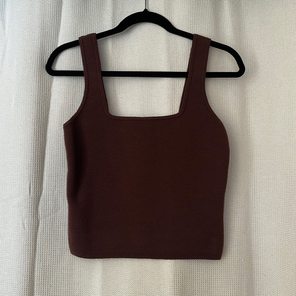 Abercrombie dark brown tank top